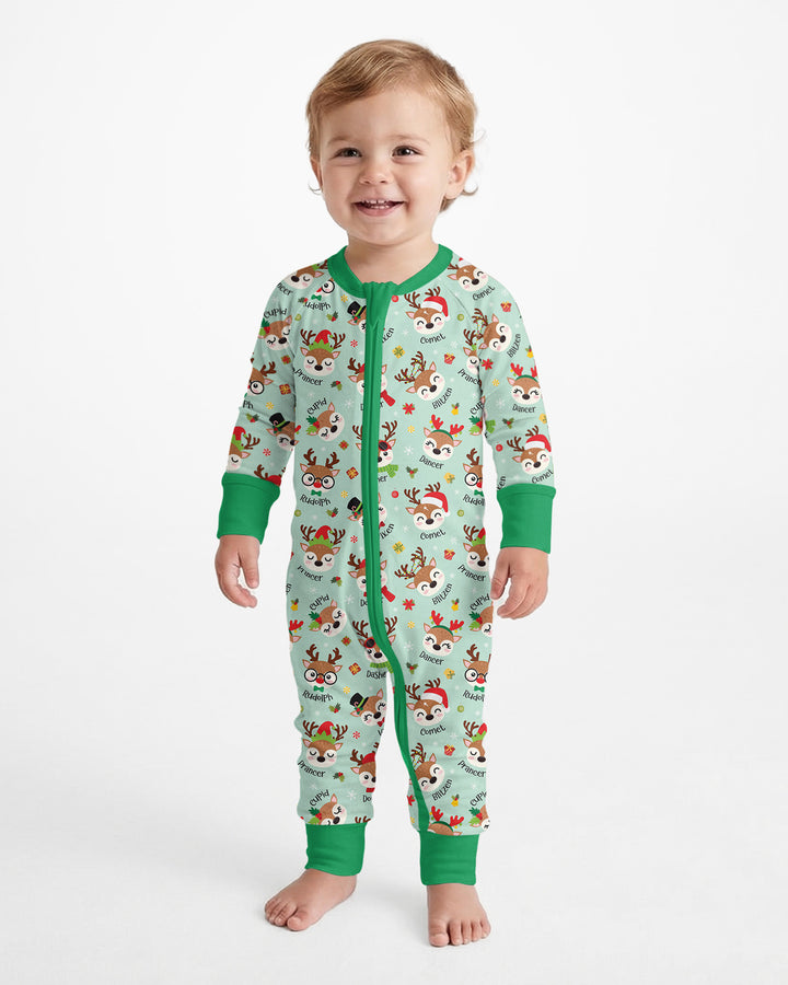 Christmas Reindeer Squad Bamboo Convertible Zippy