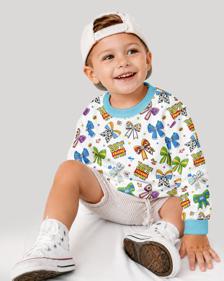Magical Mirror Bow Bamboo Crewneck Sweatshirt