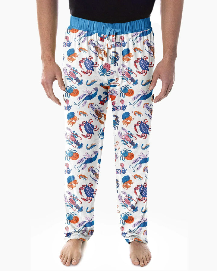 Crustacean Nation Family Matching Bamboo Men's Pajama Set