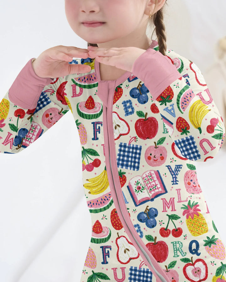 Back To School Fruit Alphabet Bamboo Convertible Zippy