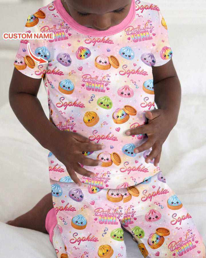 CUSTOM Template Bamboo Two Piece Short Sleeve Pyjamas Set