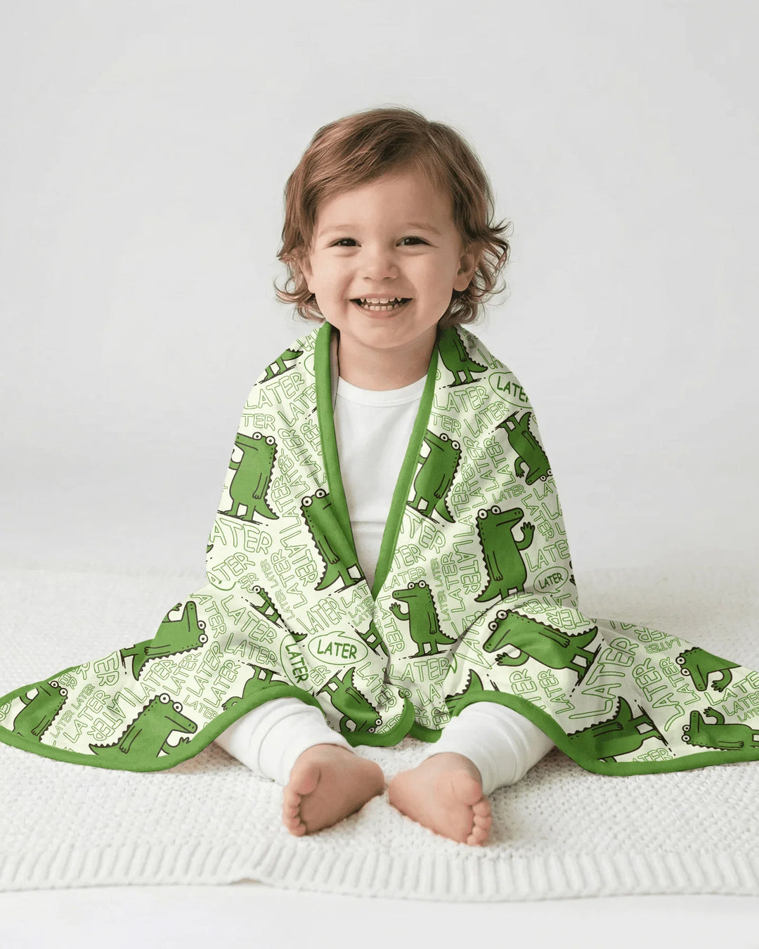 See you later, alligator! Bamboo Blanket