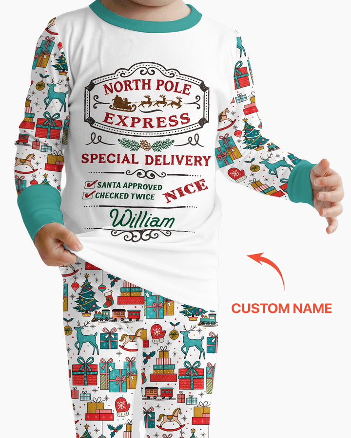 Santa’s Special Delivery Bamboo Two Piece Long Sleeve Pajama Set