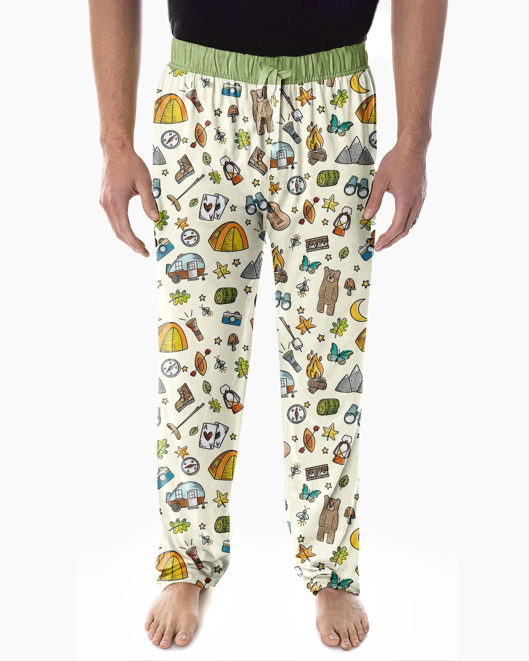 Love Camping Matching Family Bamboo Men's Pajama Set