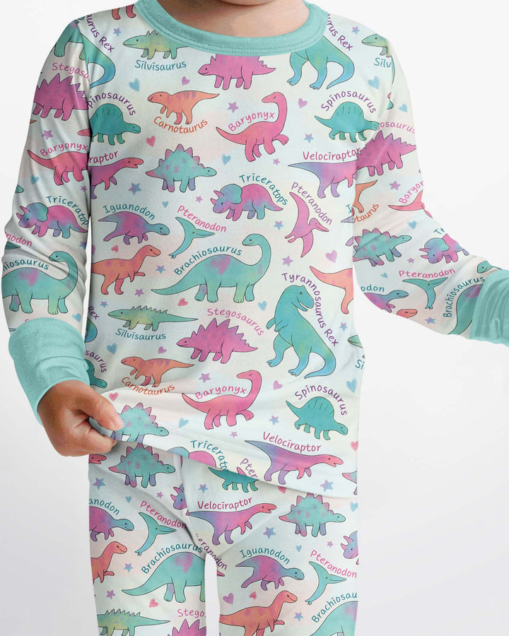 Template Bamboo Two Piece Long Sleeve Pyjamas Set