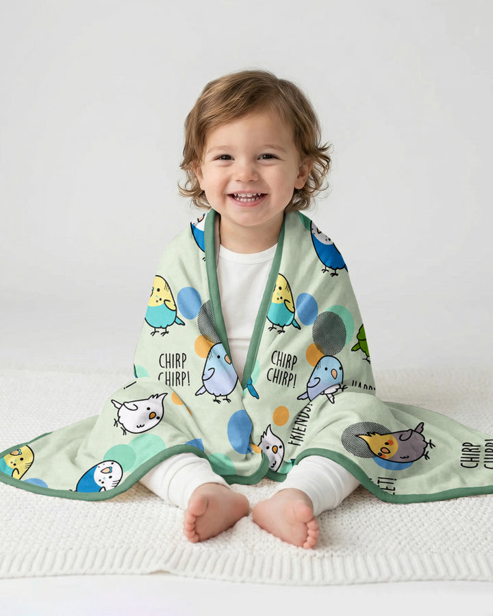 Happy Flock Bamboo Blanket