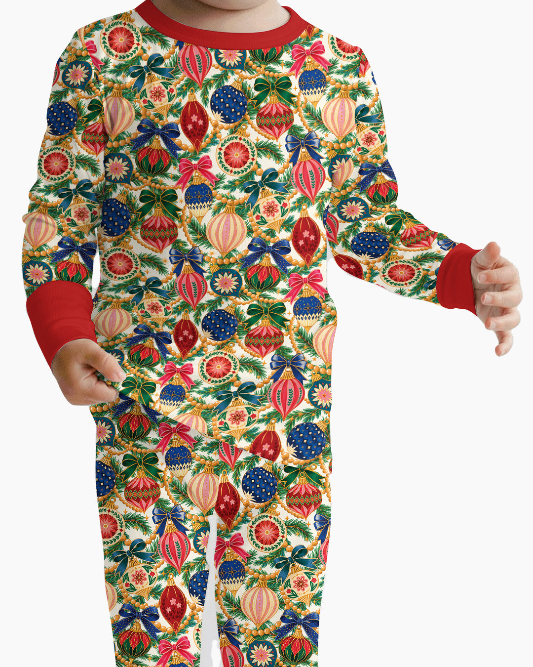 Vintage Ornament Magic Bamboo Two Piece Long Sleeve Pajama Set