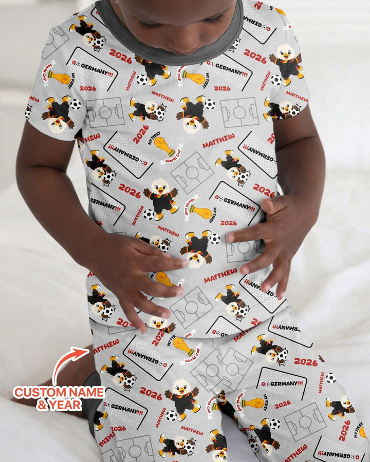 My First World Cup Bamboo Two Piece Short Sleeve Pajama Set