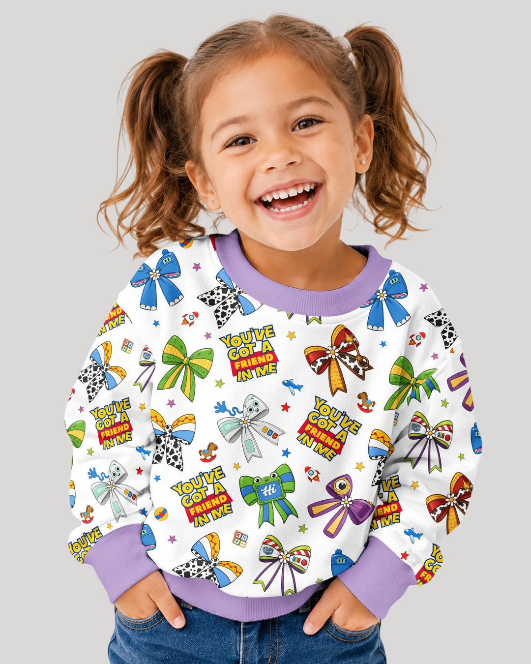 Magical Mirror Bow Bamboo Crewneck Sweatshirt