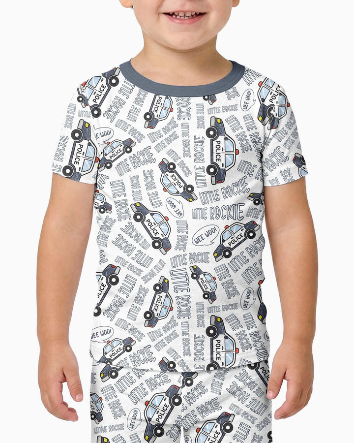 Little Rookie Bamboo Two Piece Short Sleeve Pajama Set