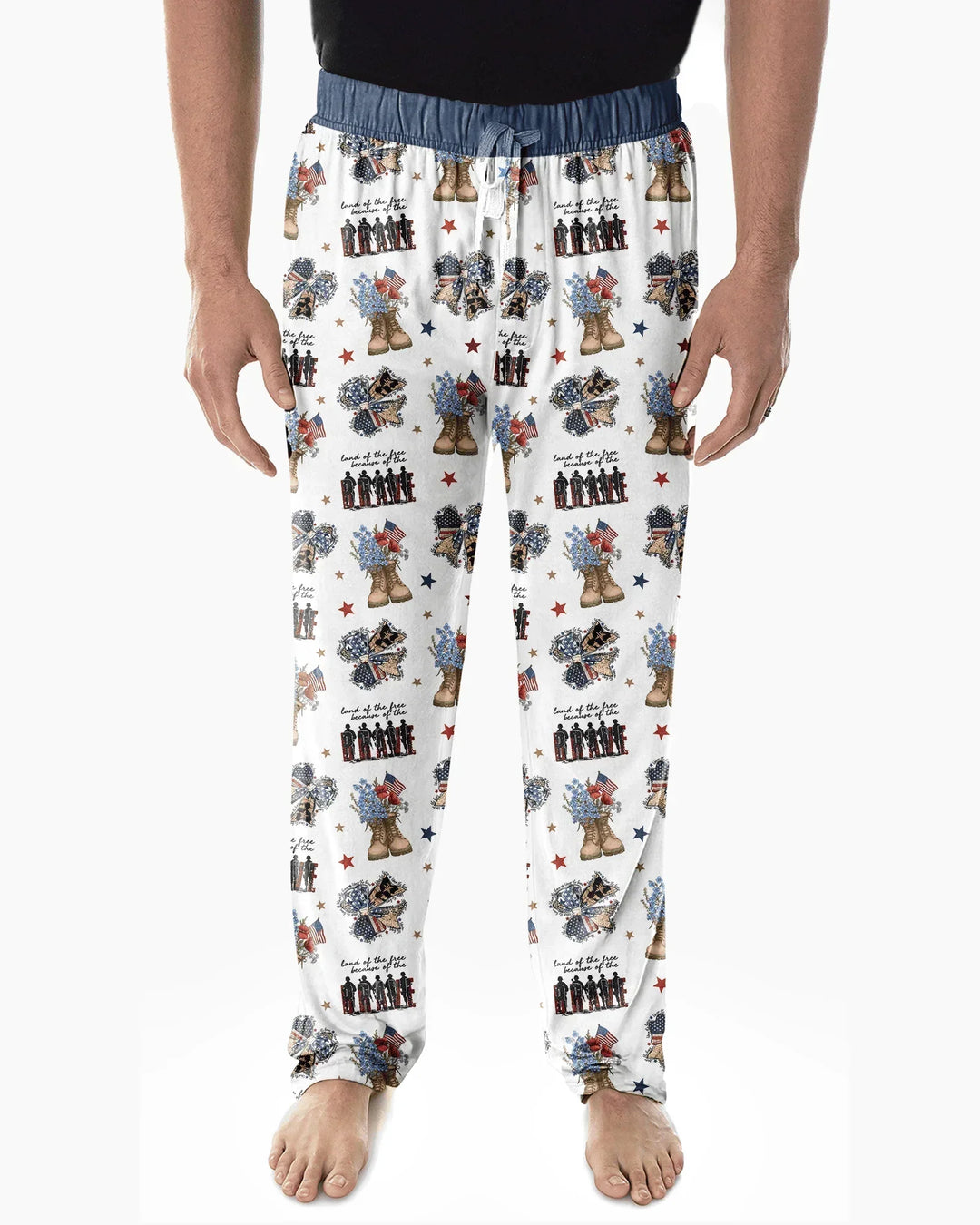 Honor the Brave Family Matching Bamboo Men's Pajama Set