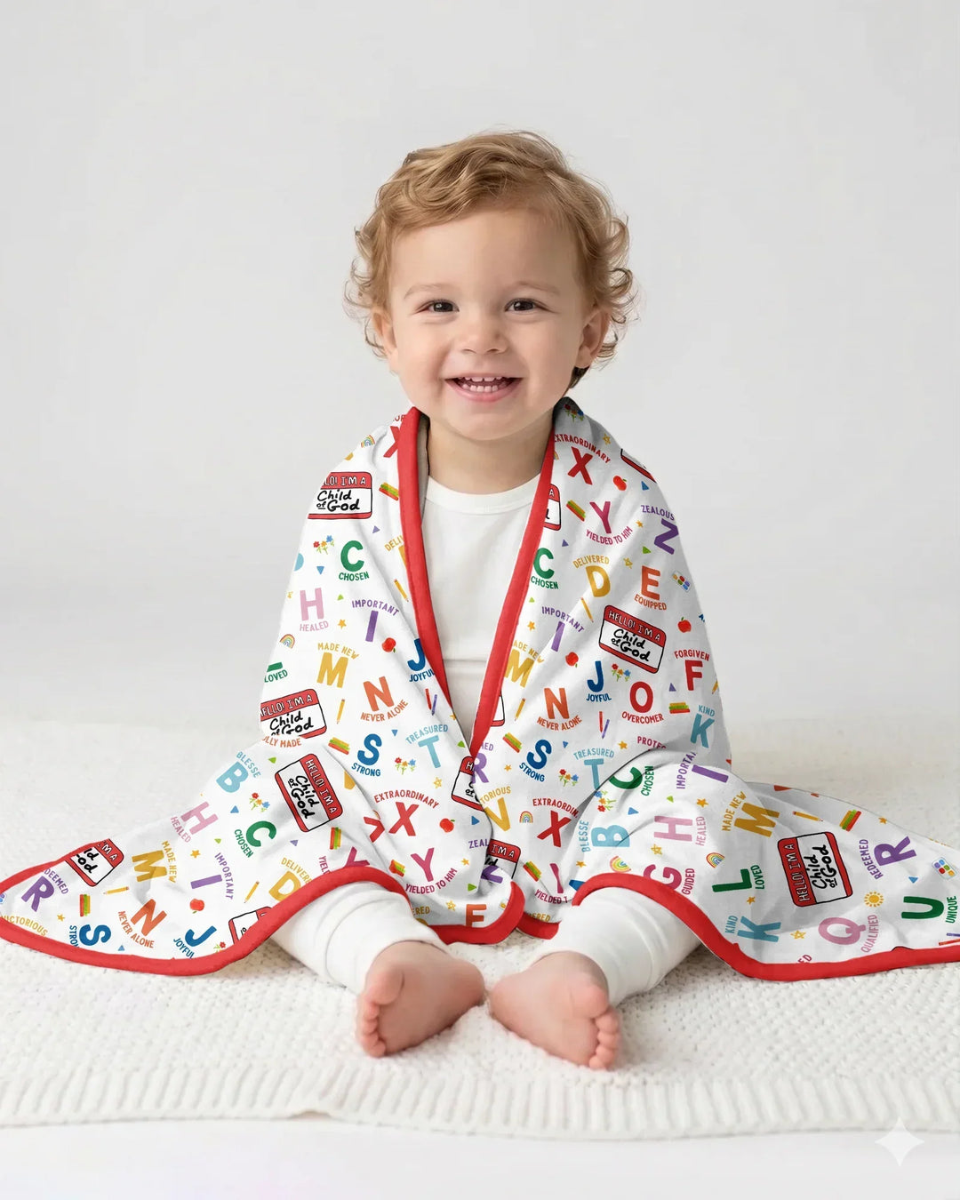 I'm A Child Of God ABCs Bamboo Blanket