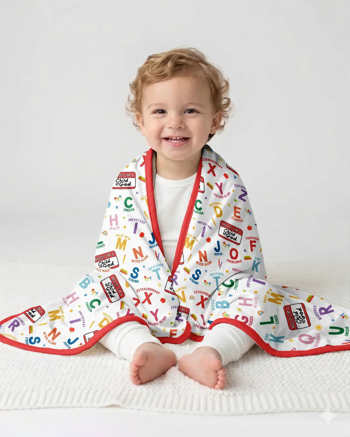 I'm A Child Of God ABCs Bamboo Blanket