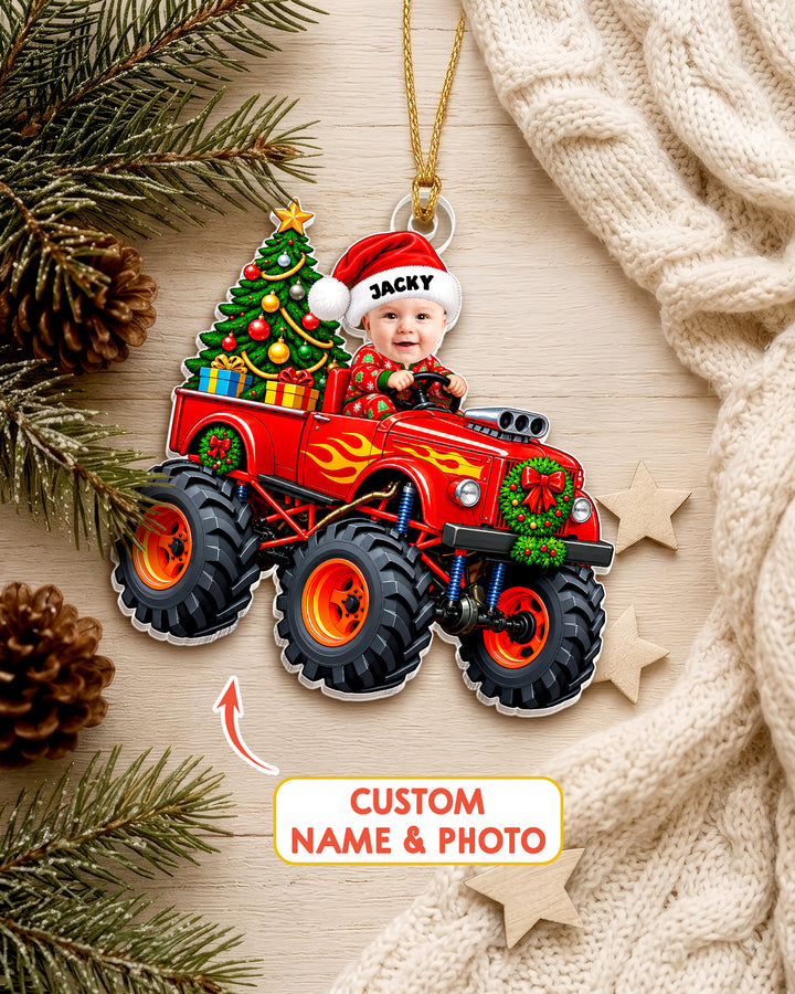 Little Driver Christmas Acrylic Ornament