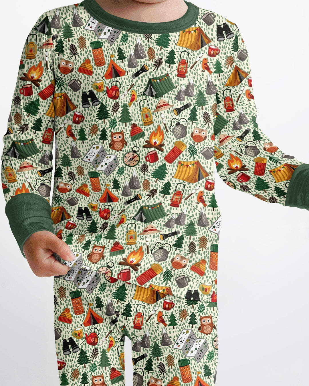 Happy Trails Bamboo Two Piece Long Sleeve Pajama Set