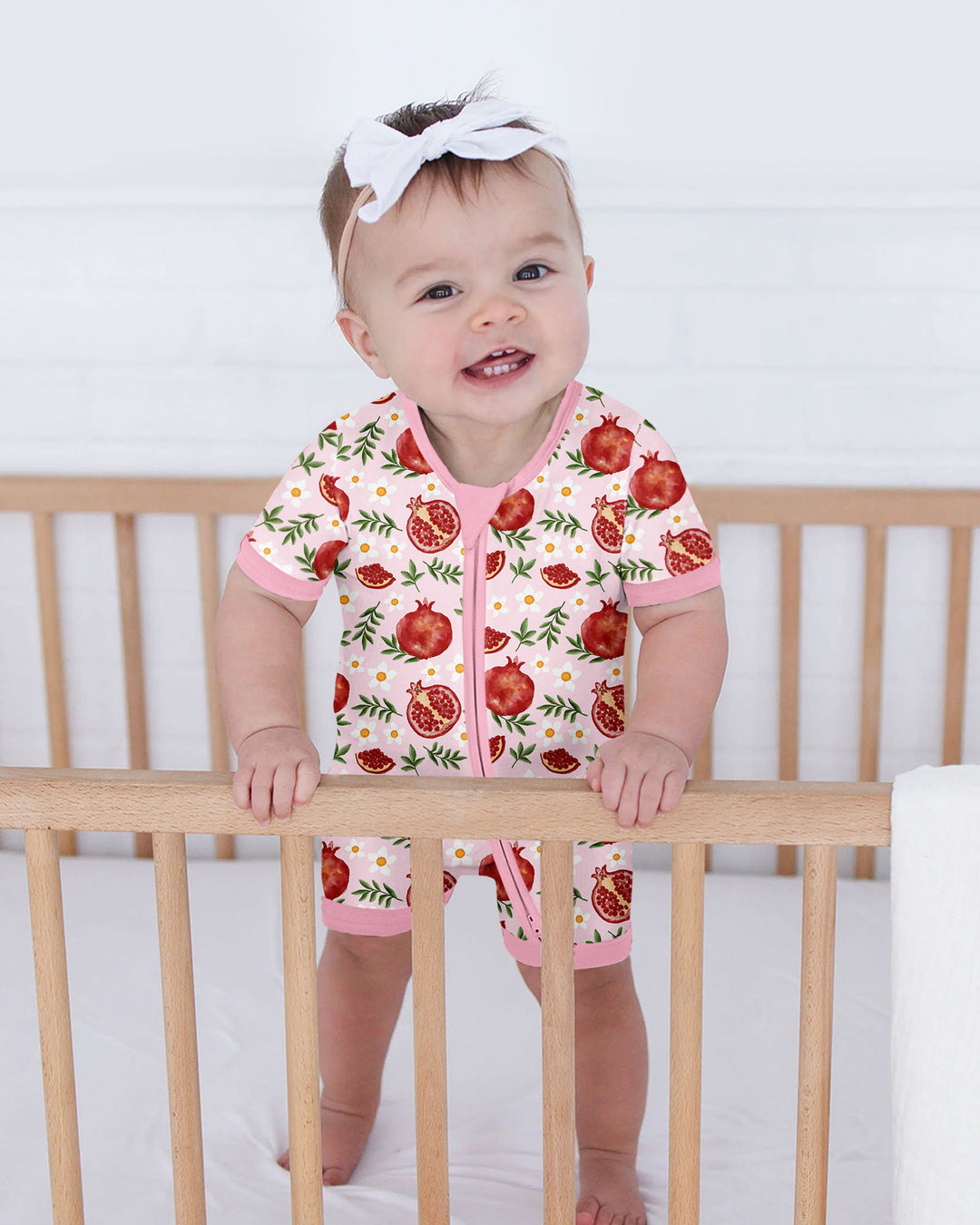 Pomegranate Garden Joy Family Matching Bamboo Shorty Zippy
