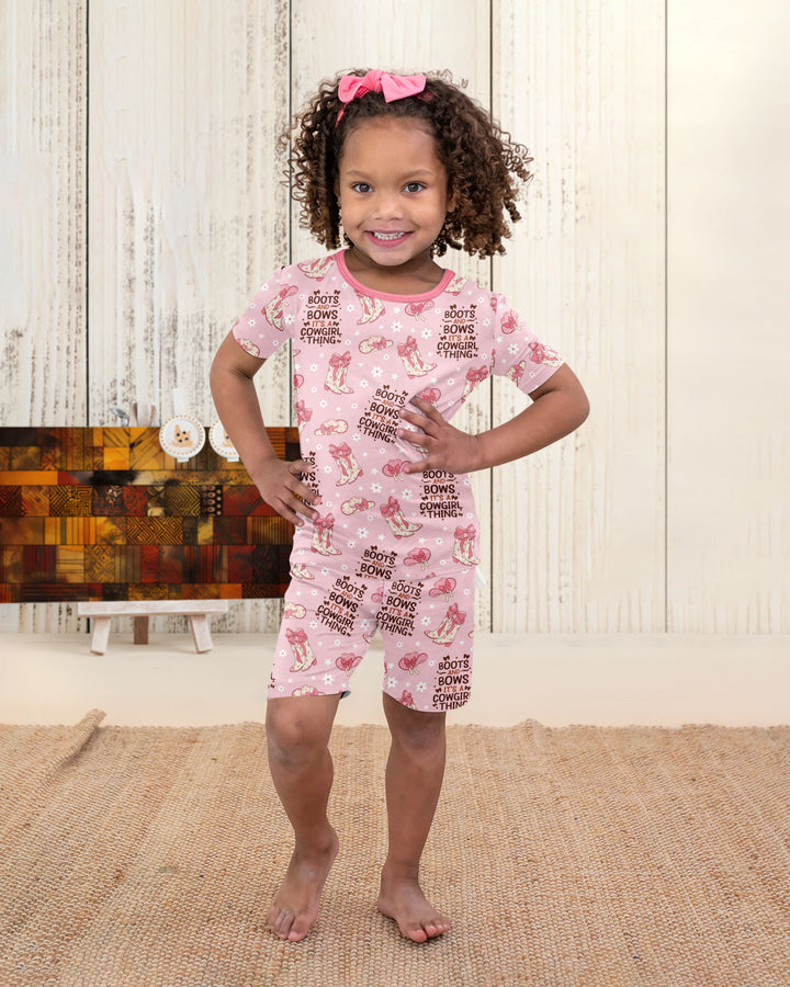 Template Bamboo Two Piece Short Sleeve Shorts Pyjamas Set