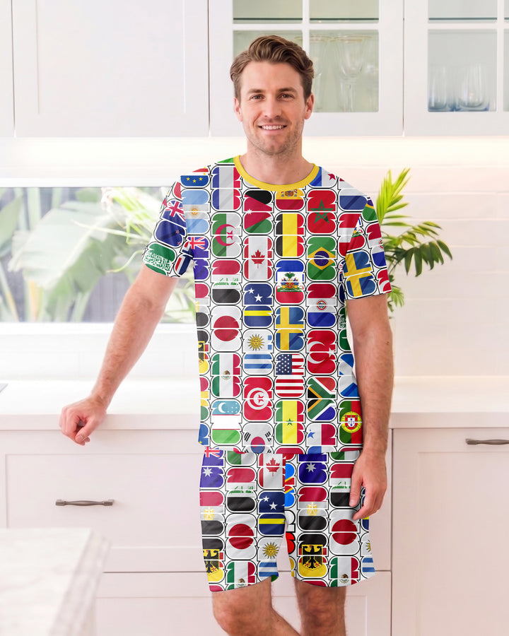 We Are 26 Family Matching Bamboo Men Short Sleeve Short Pajama Set