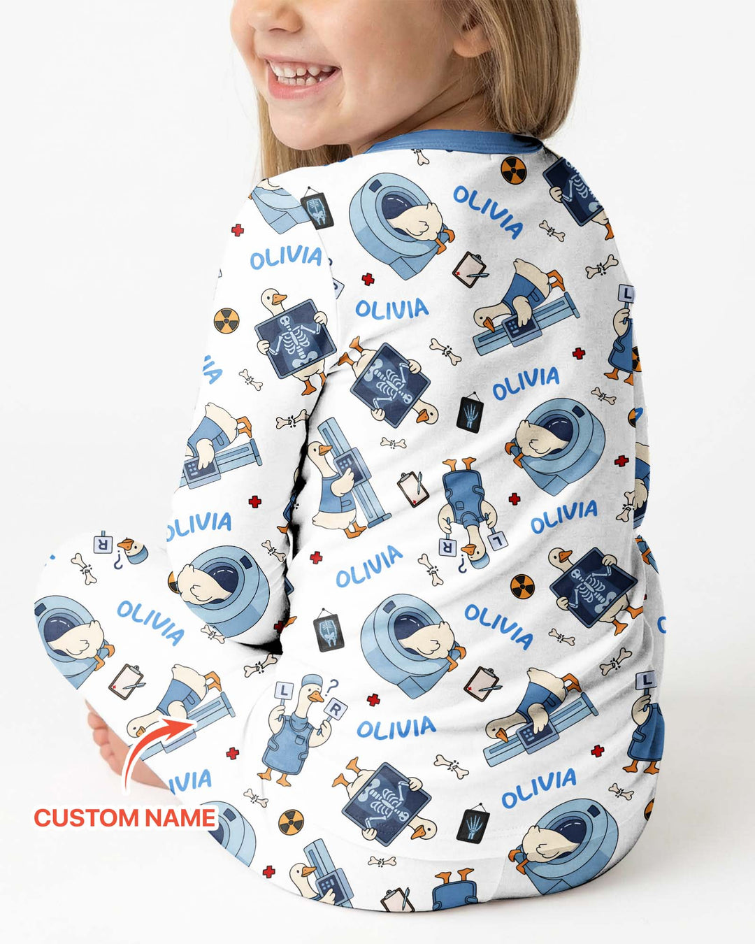 Rad Tech Goose Bamboo Two Piece Long Sleeve Pajama Set