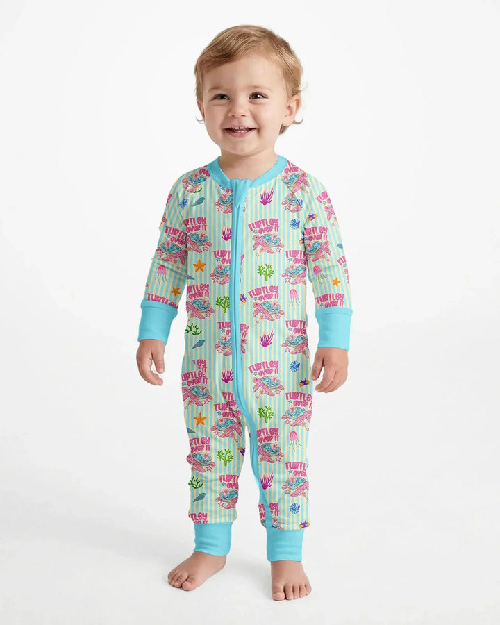 Turtley Over It Family Matching Bamboo Convertible Zippy