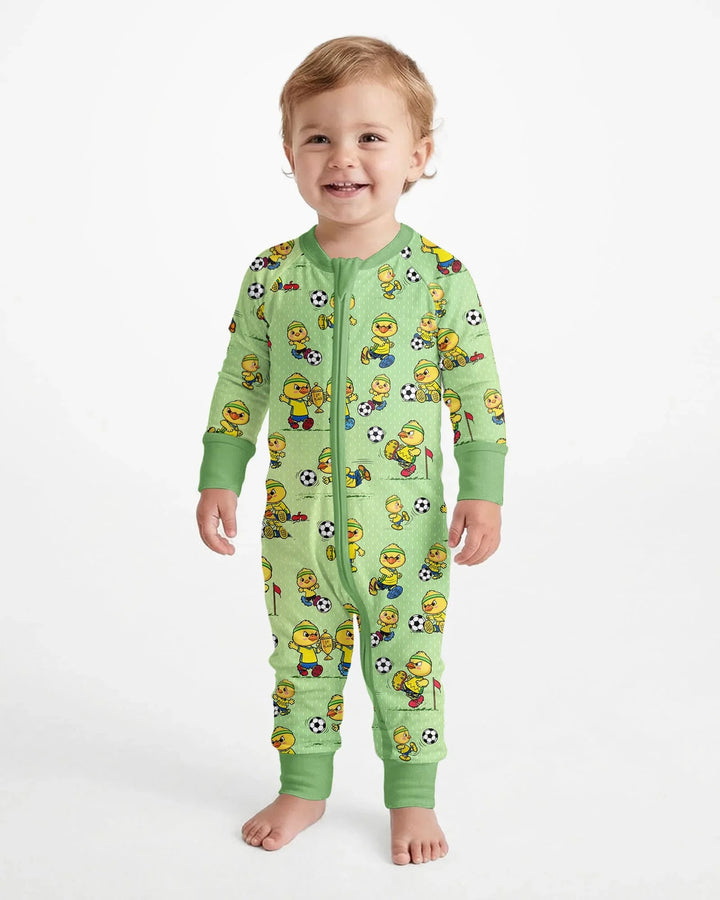 Brasil Soccer Fan Family Matching Bamboo Convertible Zippy