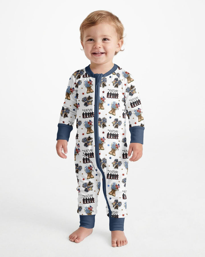 Honor the Brave Family Matching Bamboo Convertible Zippy