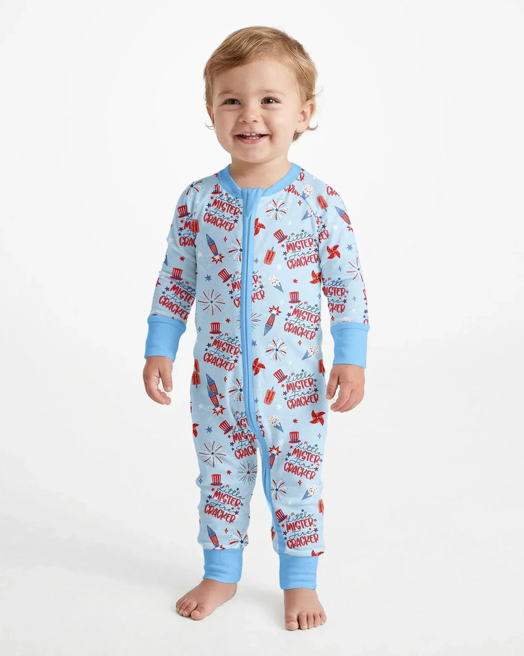 Little Miss Firecracker 4th July Bamboo Convertible Zippy