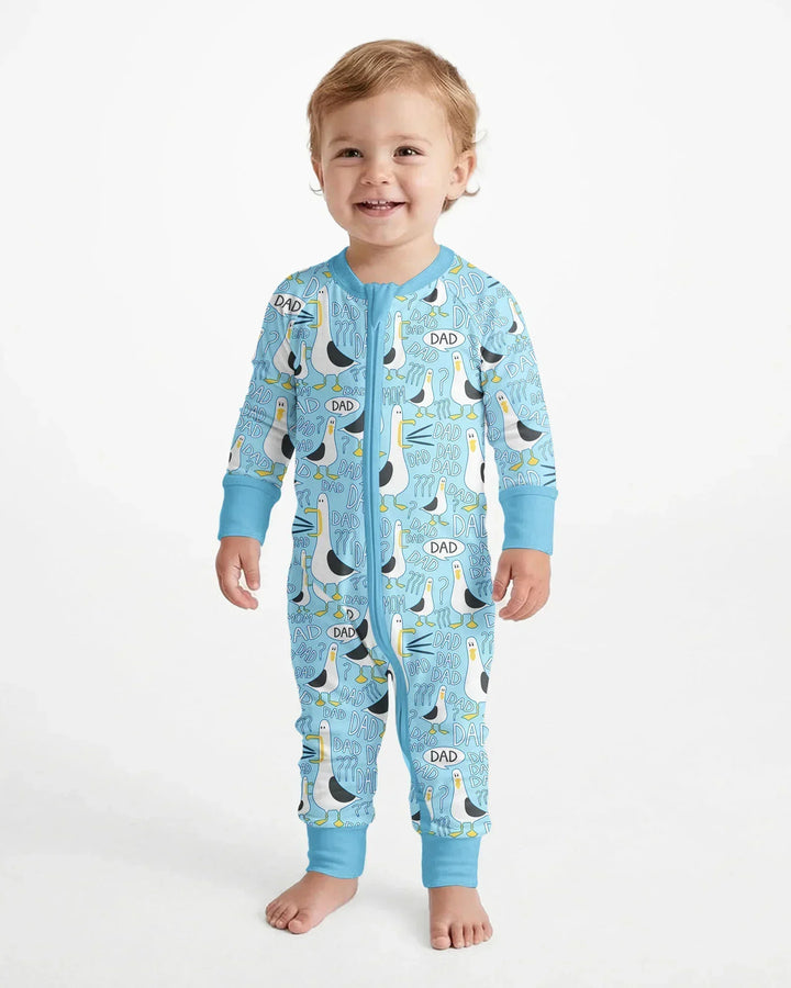 Funny Seagull DAD Bamboo Convertible Zippy
