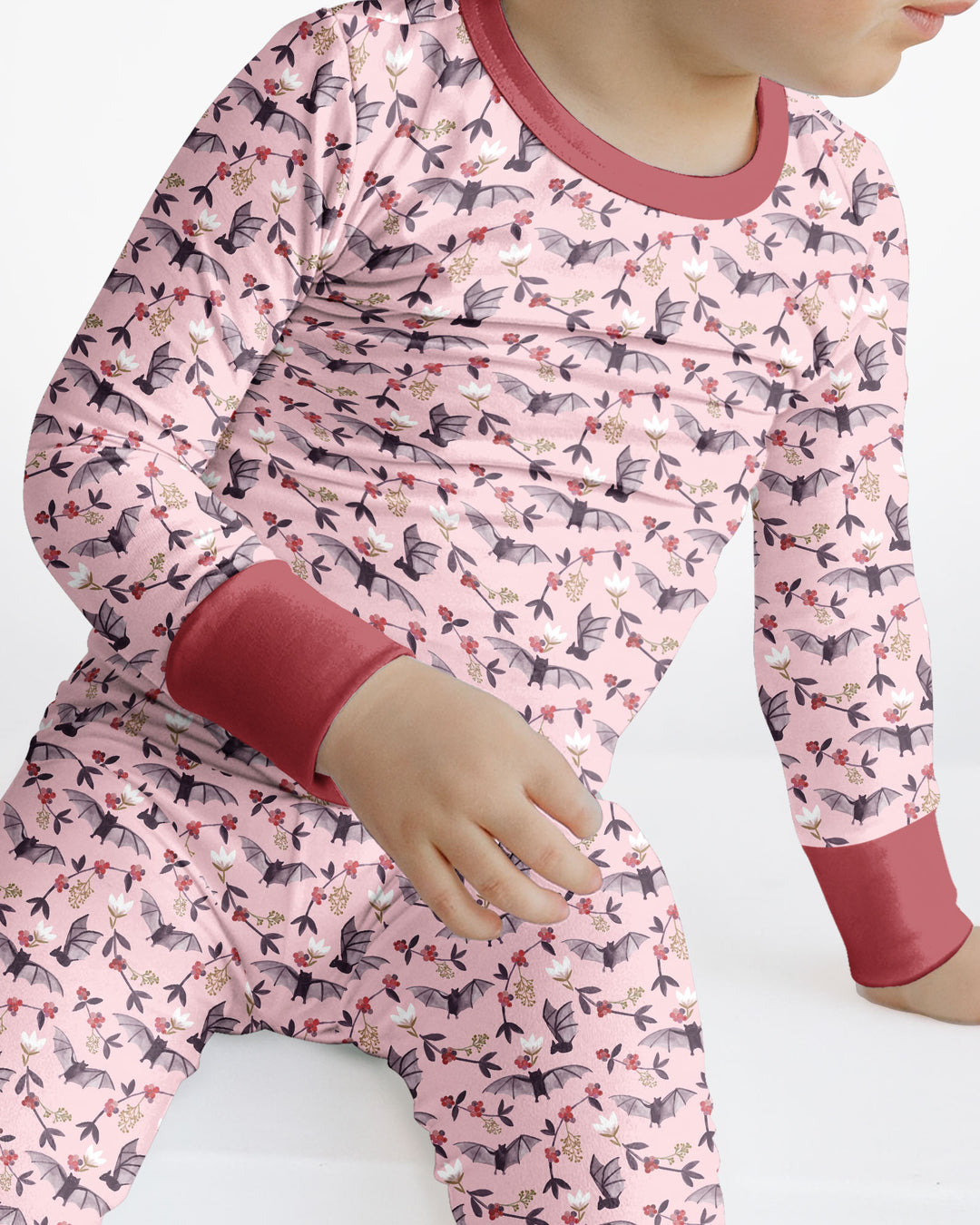 Fruit Bats Bamboo Two Piece Long Sleeve Pajama Set