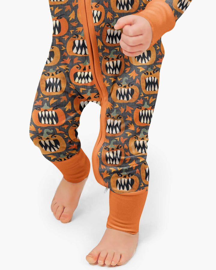 Pumpkin Monsters Bamboo Convertible Zippy
