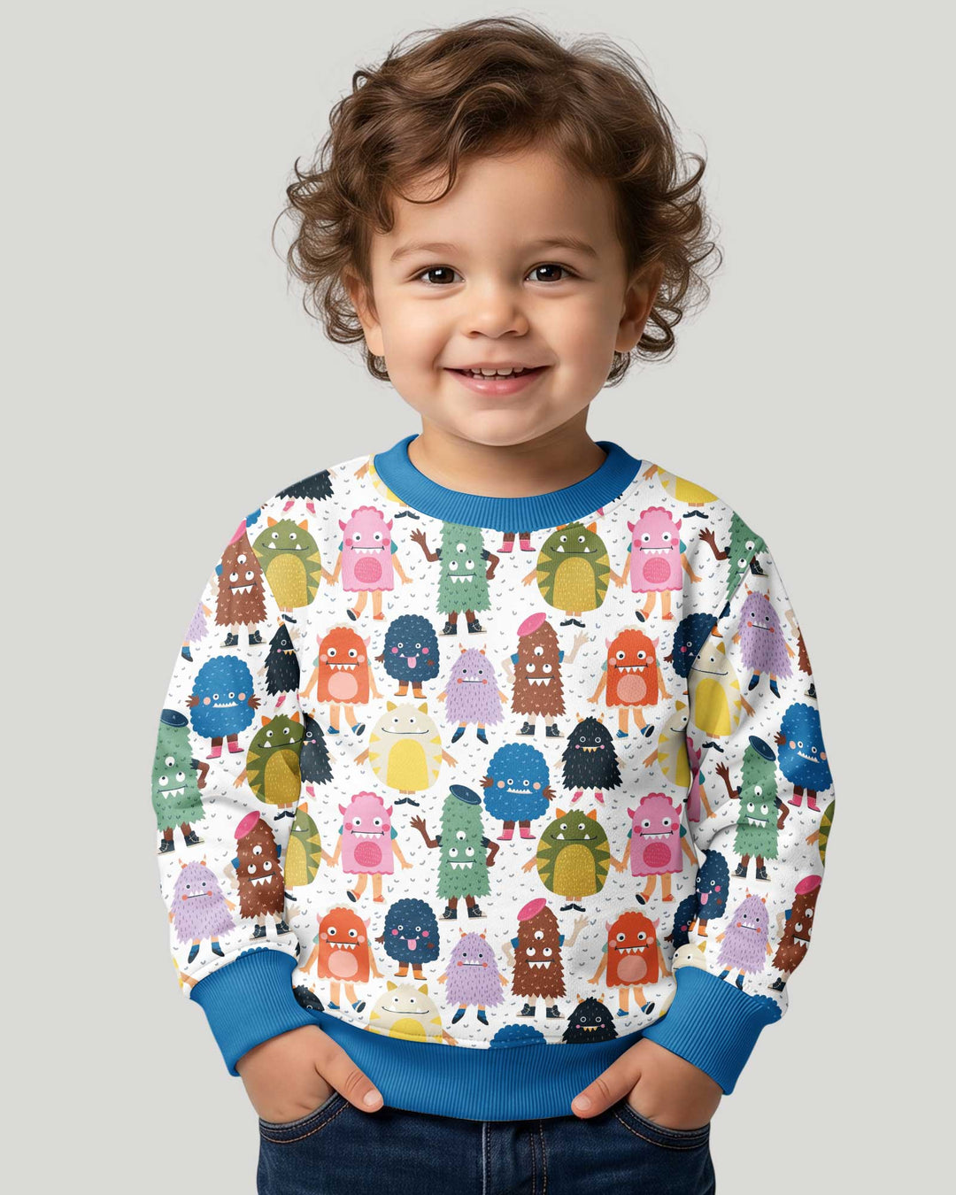 (Not So) Scary Monsters Bamboo Crewneck Sweatshirt