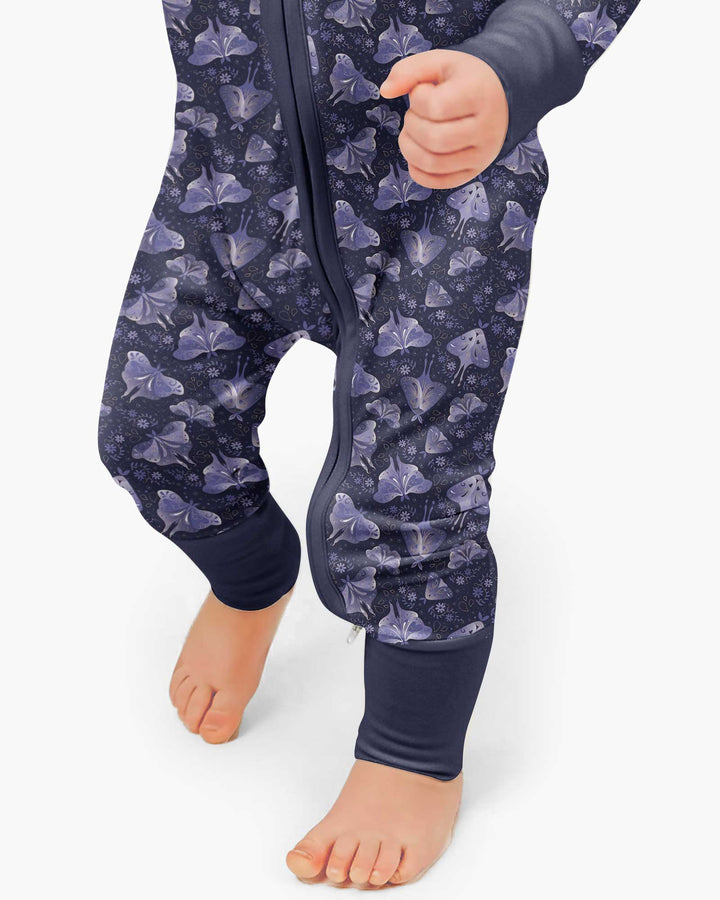 Very Peri Moths Bamboo Convertible Zippy