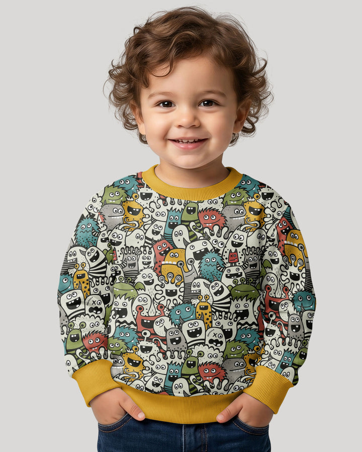 Monsters And Friends Bamboo Crewneck Sweatshirt