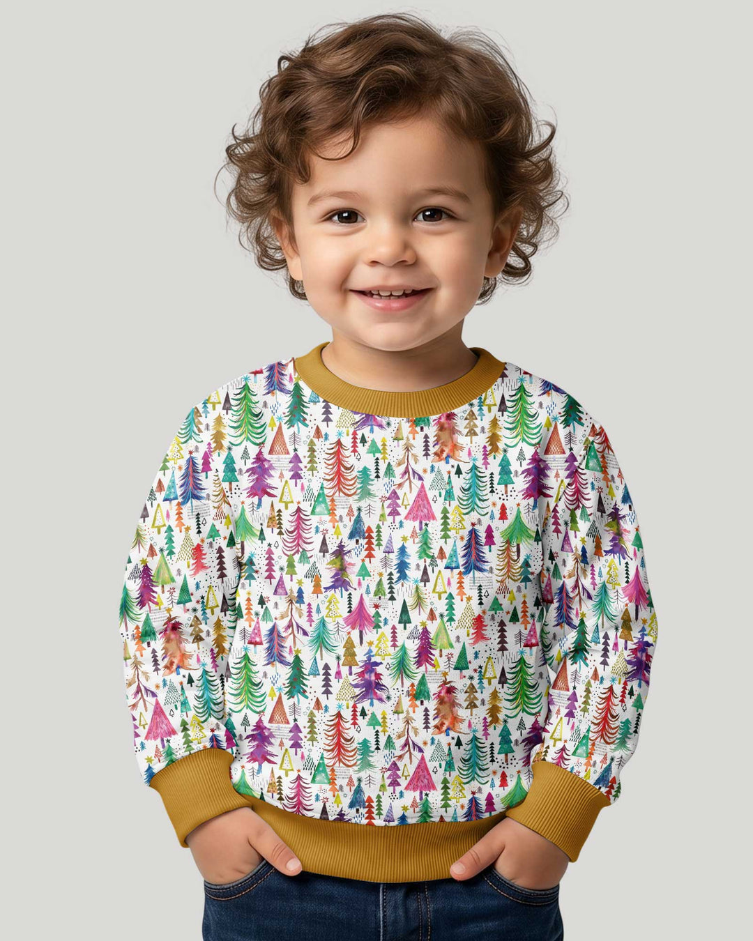 Christmas Trees Decoration Bamboo Crewneck Sweatshirt