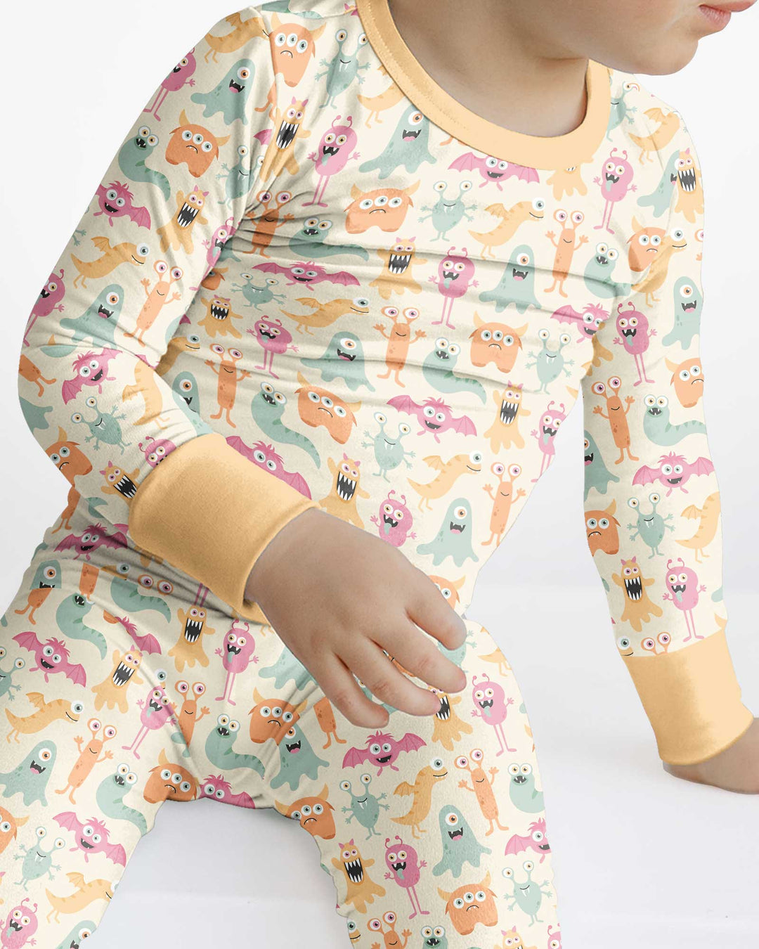 Monster Boo Bash Bamboo Two Piece Long Sleeve Pajama Set