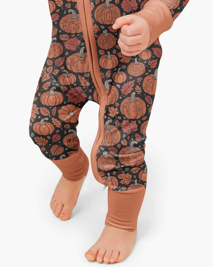 Retro Halloween Pumpkins Bamboo Convertible Zippy