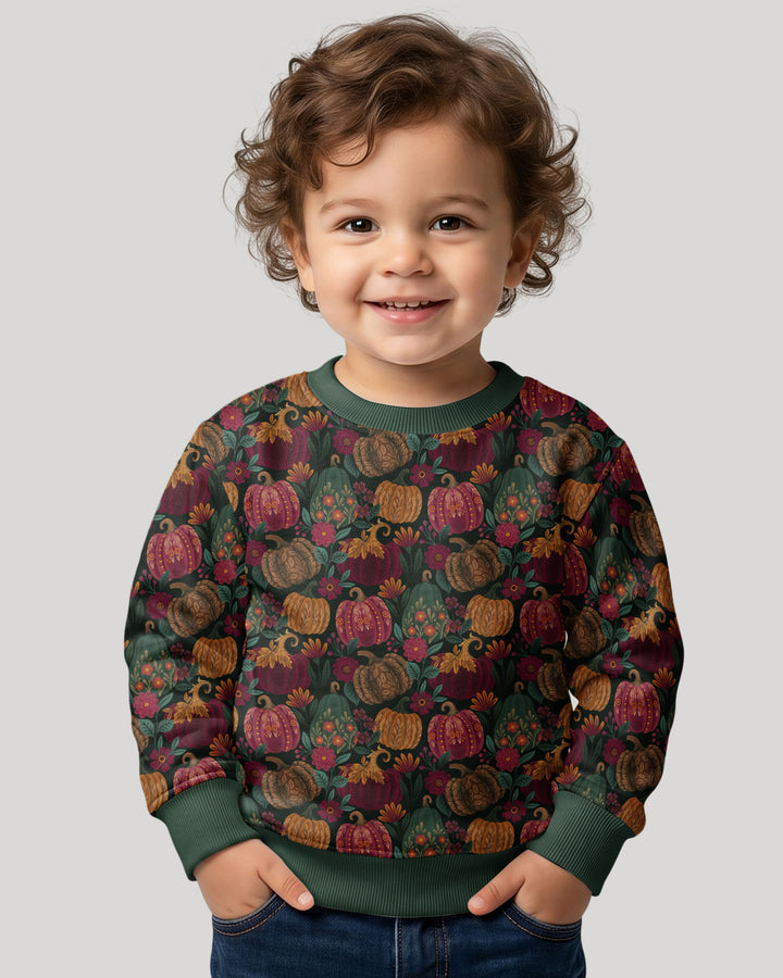 Velvet Pumpkins Bamboo Crewneck Sweatshirt