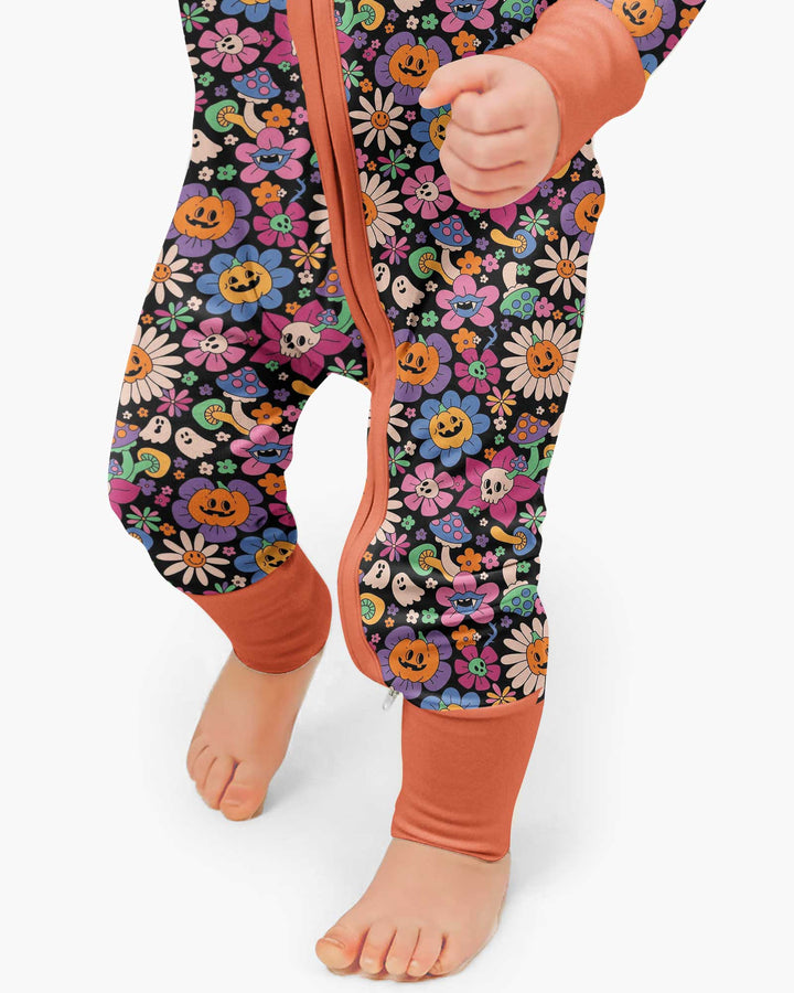 Halloween Flowers Bamboo Convertible Zippy