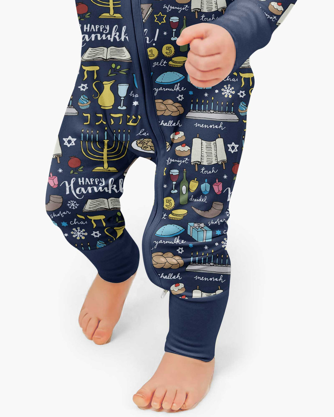 Happy Hanukkah 2026 Bamboo Convertible Zippy