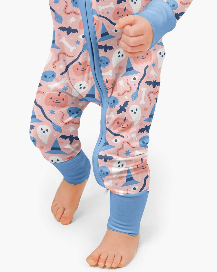 Pastel Pumpkins Skulls And Witch Craft Bamboo Convertible Zippy
