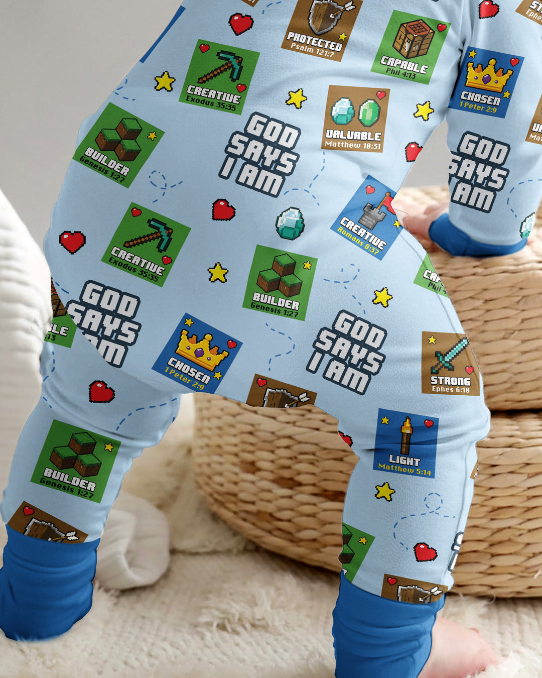 God Says I Am Gamer Bamboo Convertible Zippy