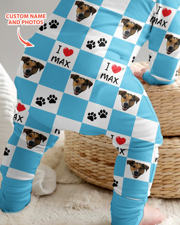 Custom Photo I Love My Best Friend Dog/Cat Bamboo Convertible Zippy