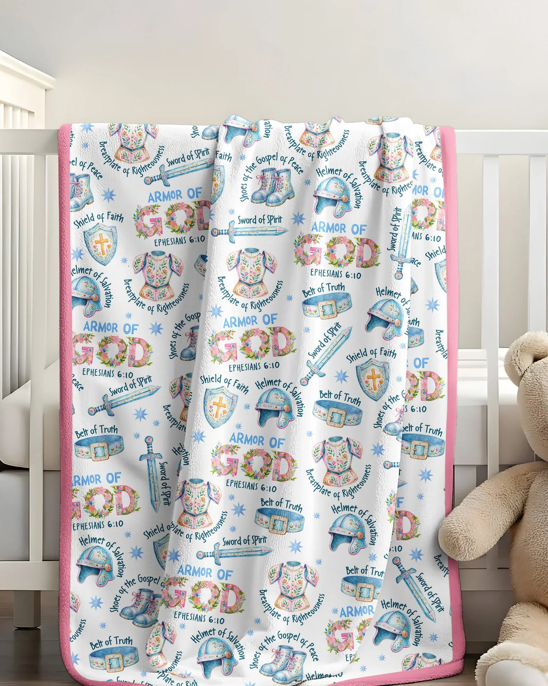 Put On The Full Armor Of God Bamboo Blanket
