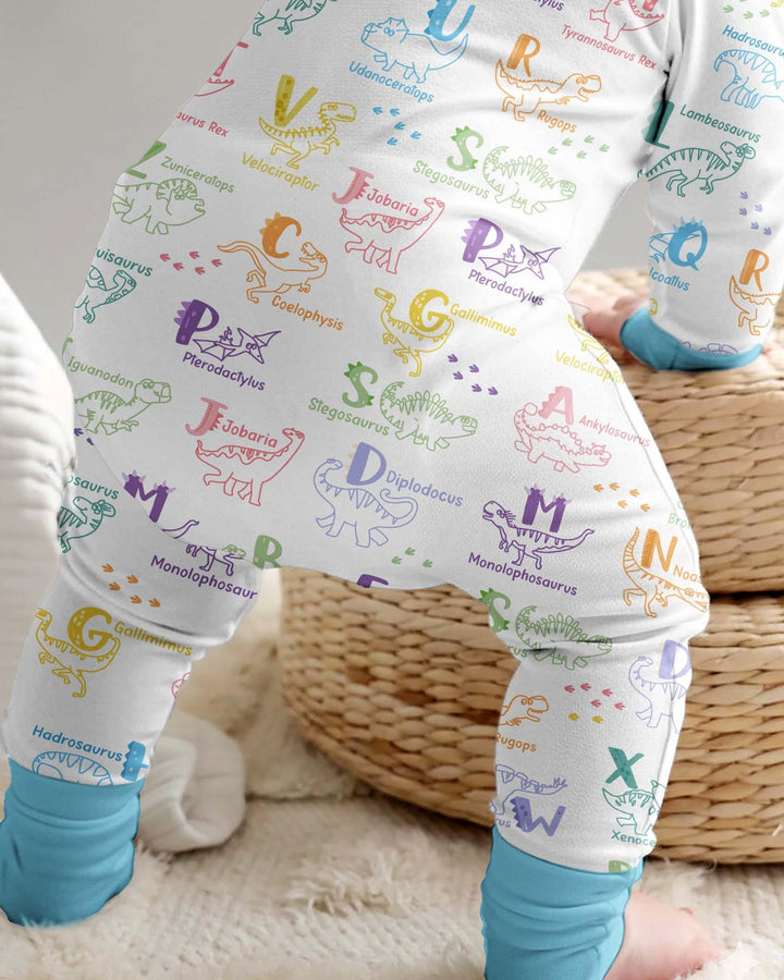 Dino Alphabet ABC Bamboo Convertible Zippy