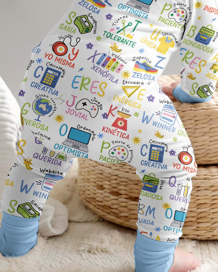 You Are Spanish Alphabet Version Bamboo Convertible Zippy
