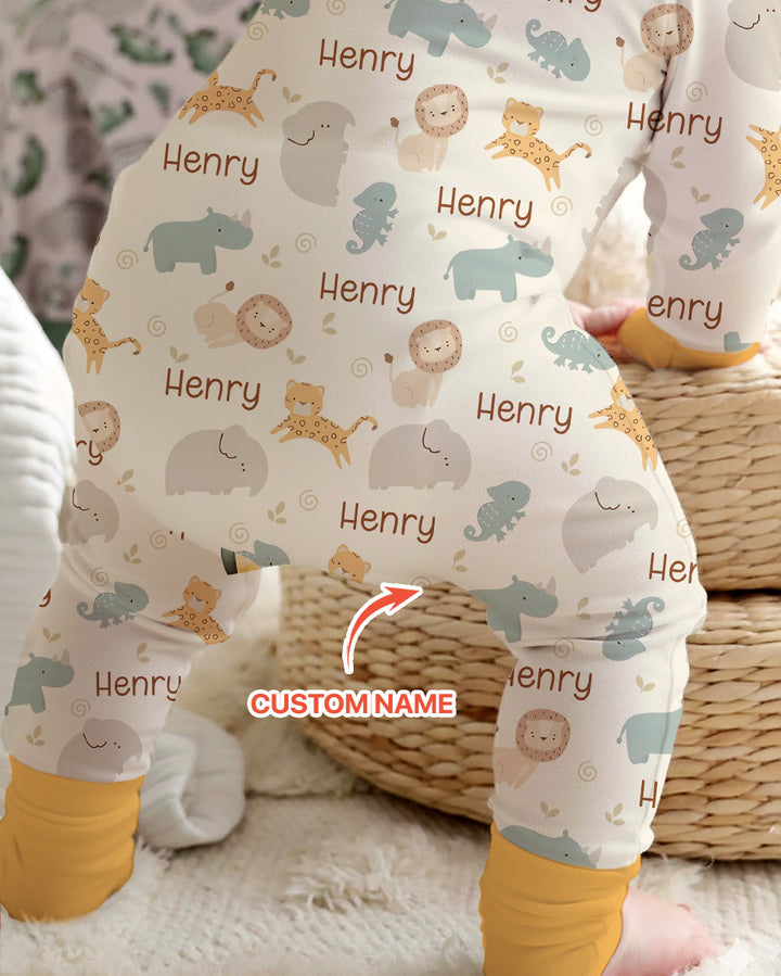 You Bet Giraffe I'm Cute Custom Name Bamboo Convertible Zippy
