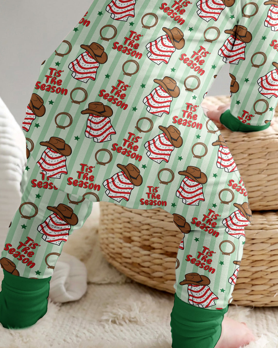 Western Christmas Tis the Season Bamboo Convertible Zippy