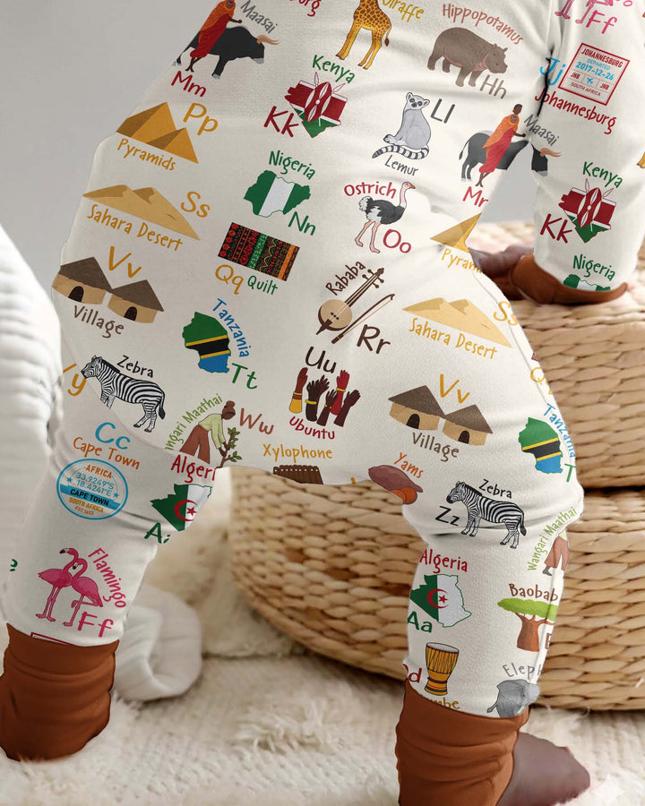 Explore Africa Geography Alphabet Bamboo Convertible Zippy