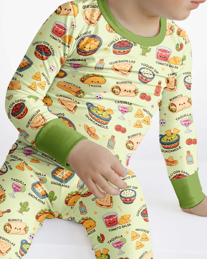 Template Bamboo Two Piece Long Sleeve Pyjamas Set