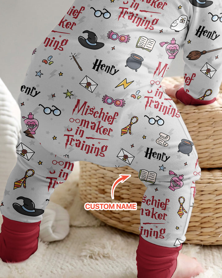 Custom Name Mischief Maker In Training Bamboo Convertible Zippy